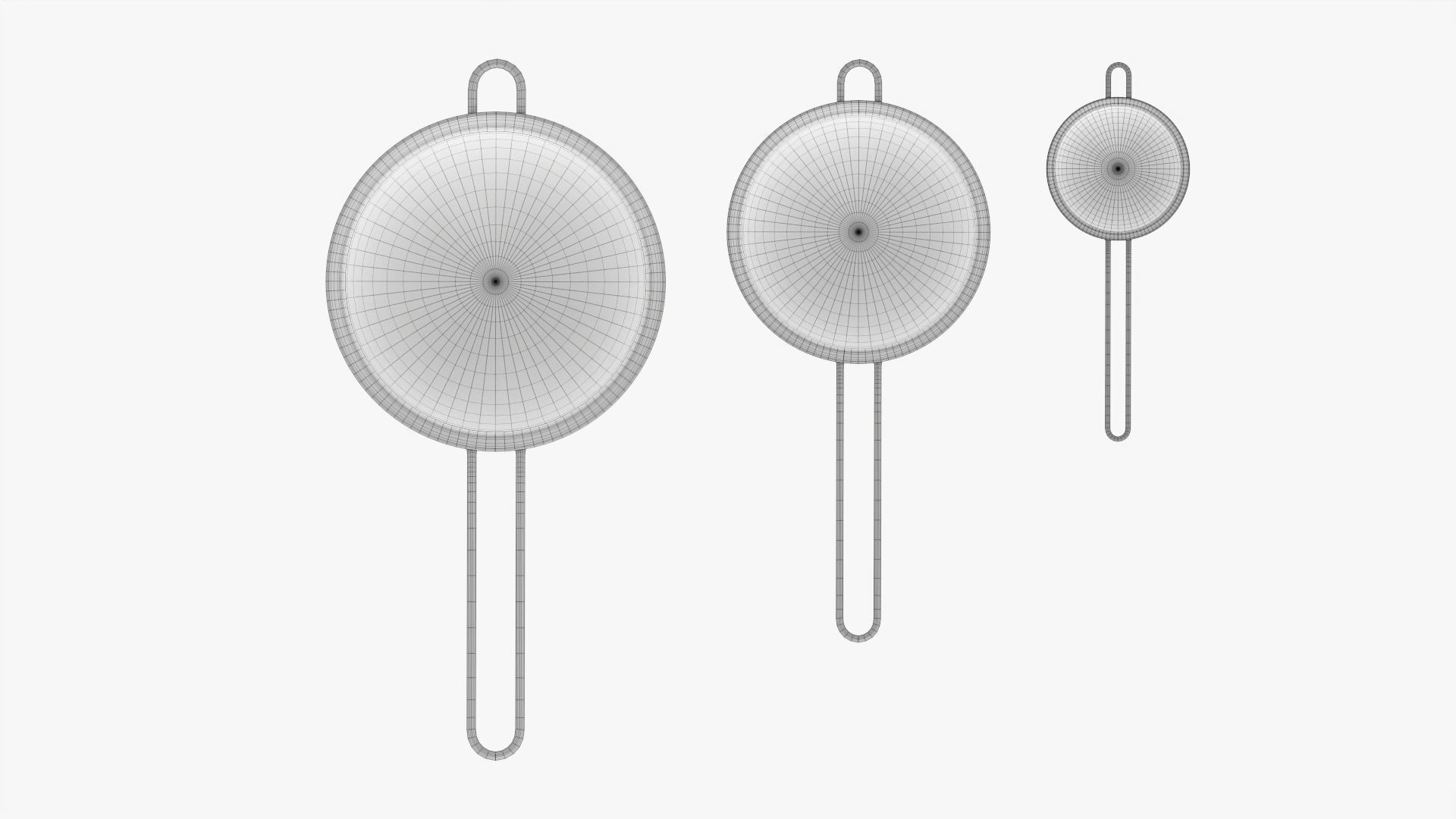 Mesh strainer set 3D model_11