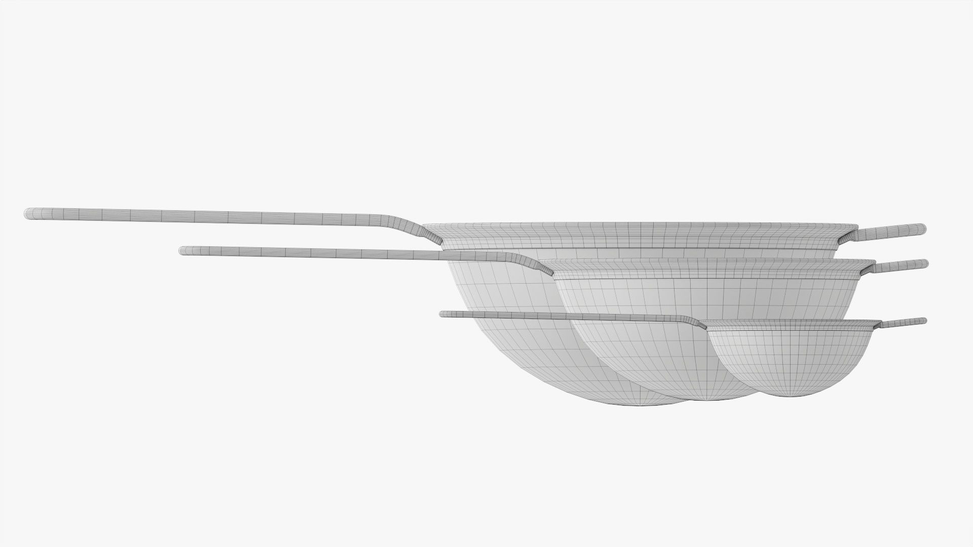 Mesh strainer set 3D model_9