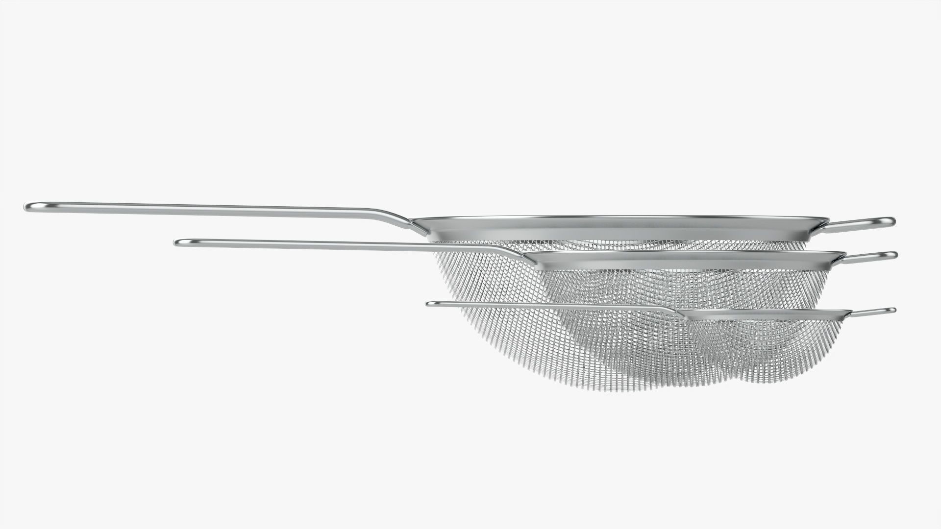 Mesh strainer set 3D model_3