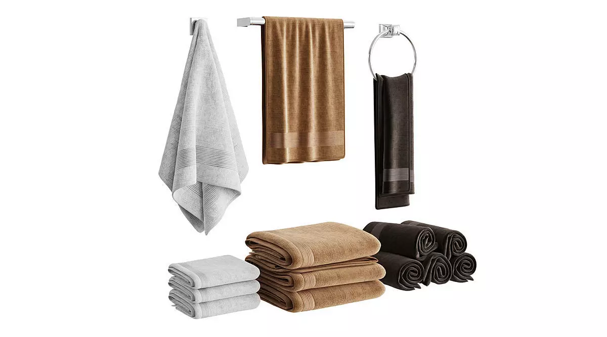 Towels BLENDER 3D Model Cycles 3D model_0