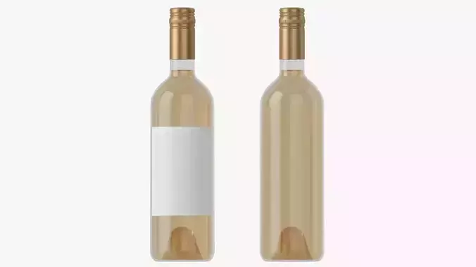Wine bottle mockup 04 screw cap 3D model