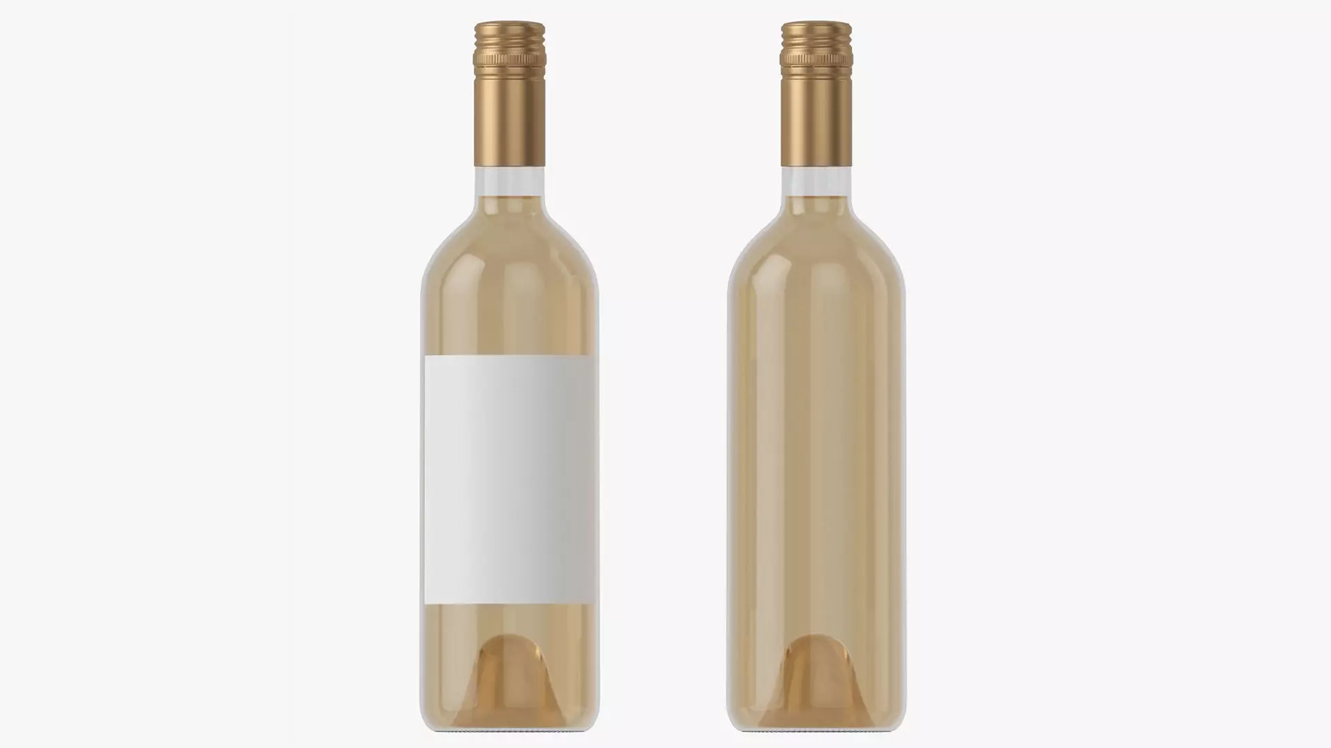 Wine bottle mockup 04 screw cap 3D model_0