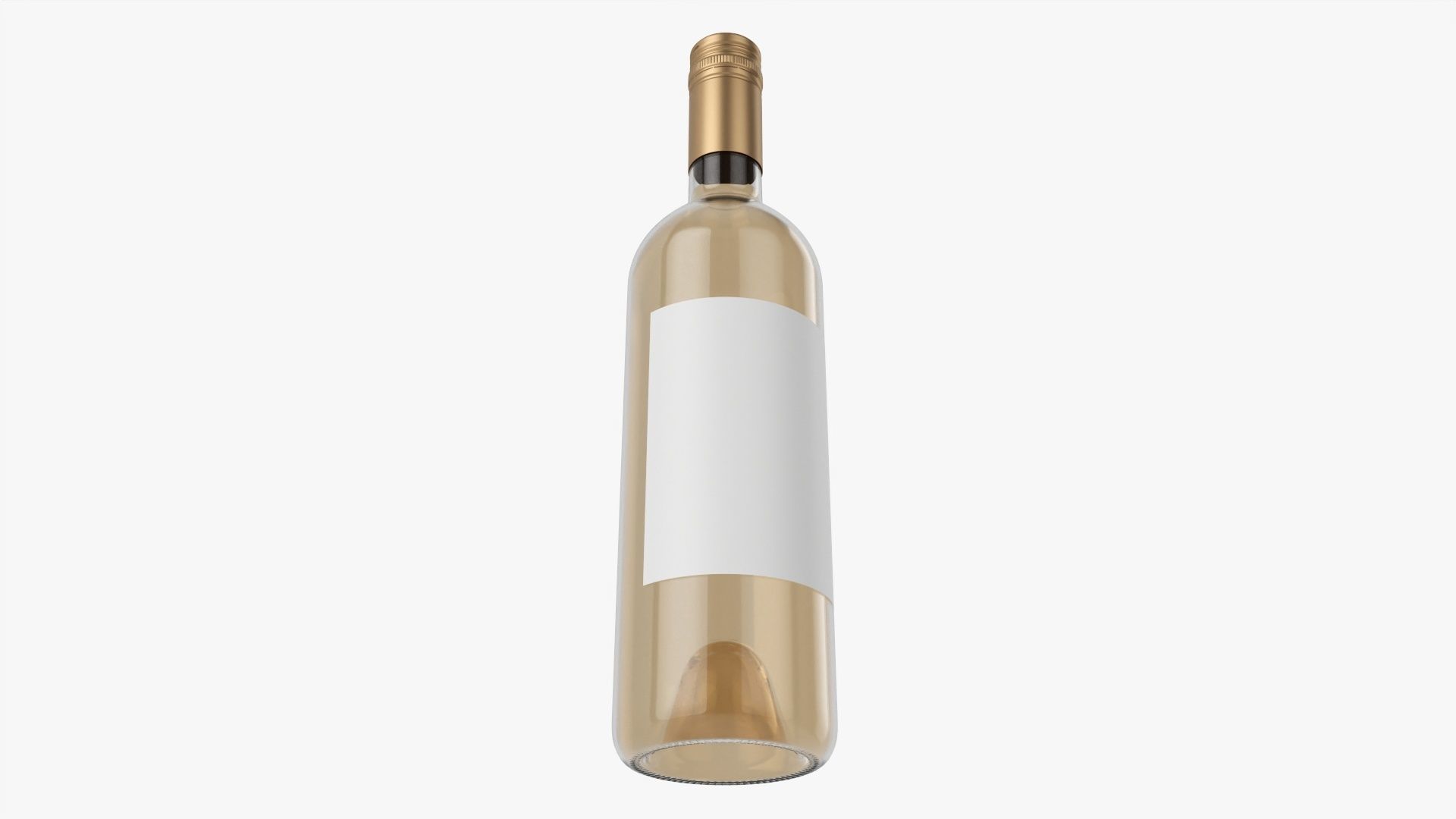 Wine bottle mockup 04 screw cap 3D model_2