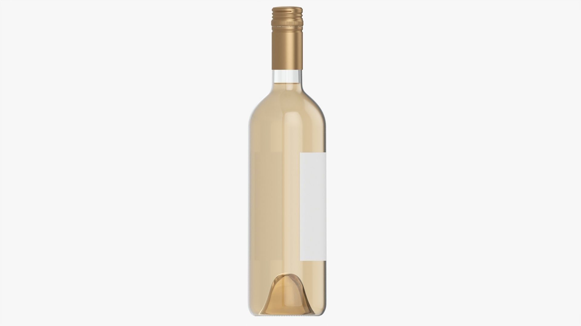 Wine bottle mockup 04 screw cap 3D model_4