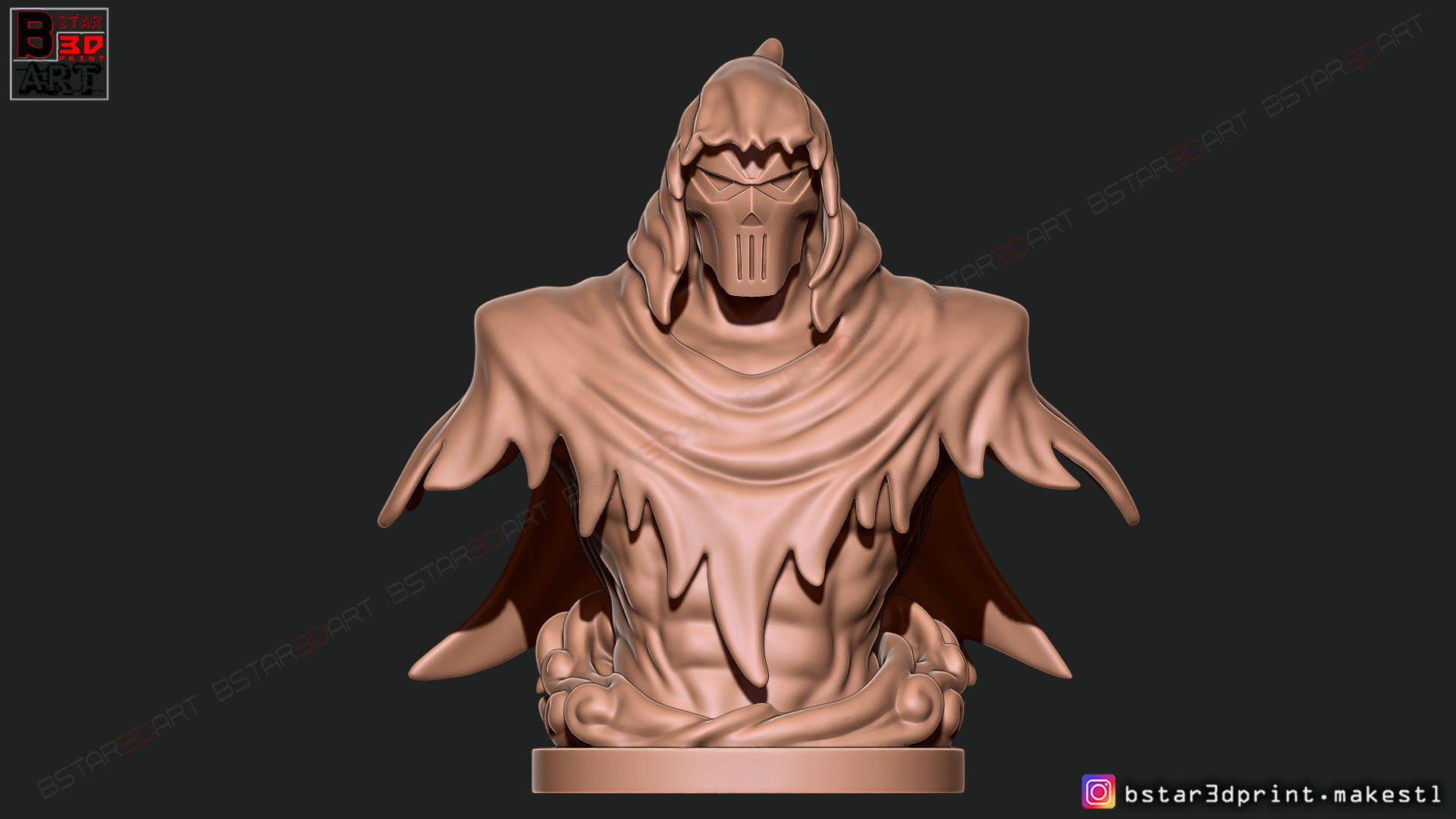 Phantasm Bust - Phantasm Batman DC Comics 3D print model_8