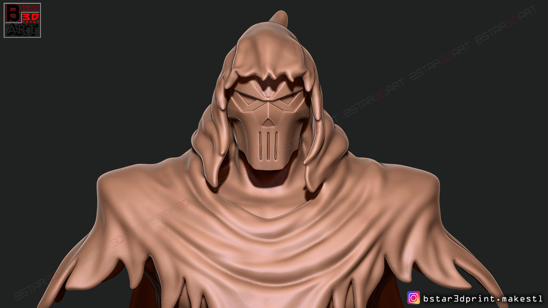 Phantasm Bust - Phantasm Batman DC Comics 3D print model_16