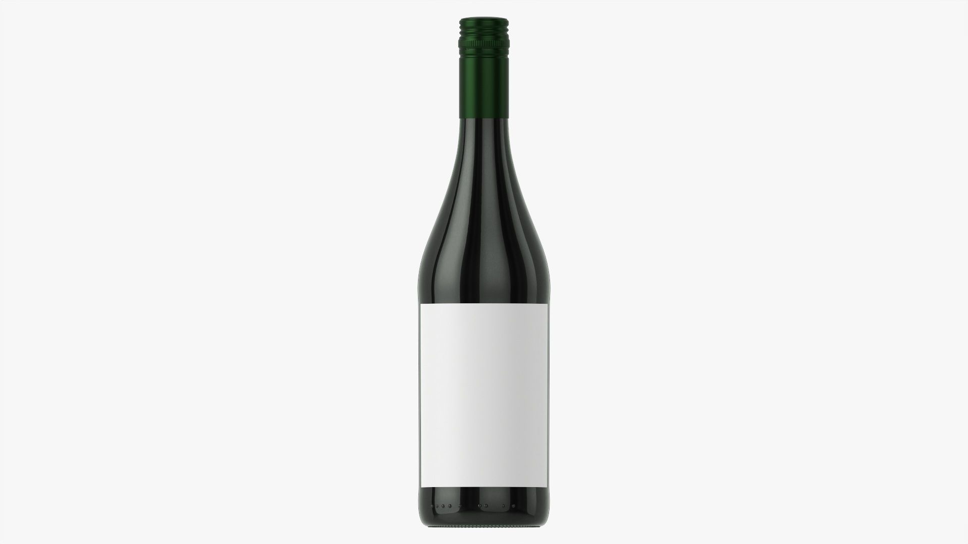 Wine bottle mockup 08 screw cap 3D model_3