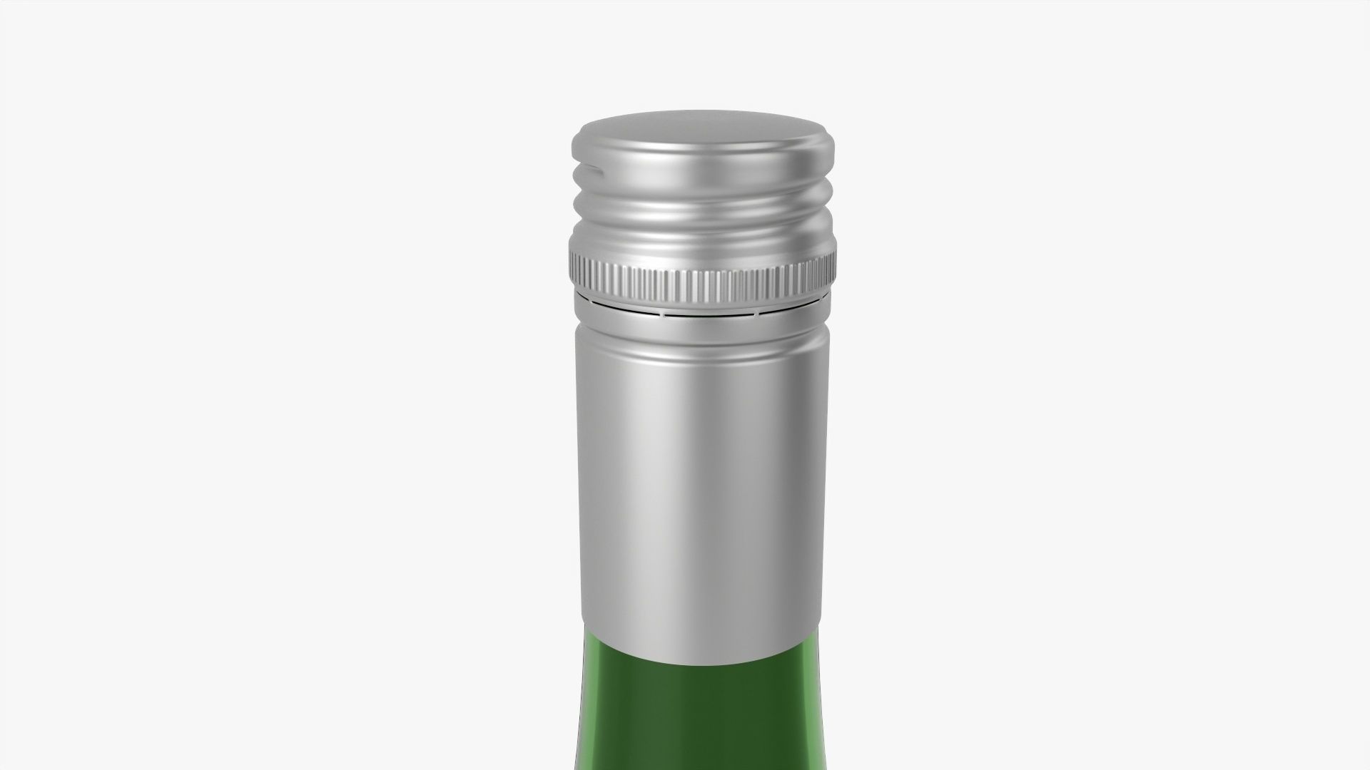 Wine bottle mockup 09 screw cap 3D model_5