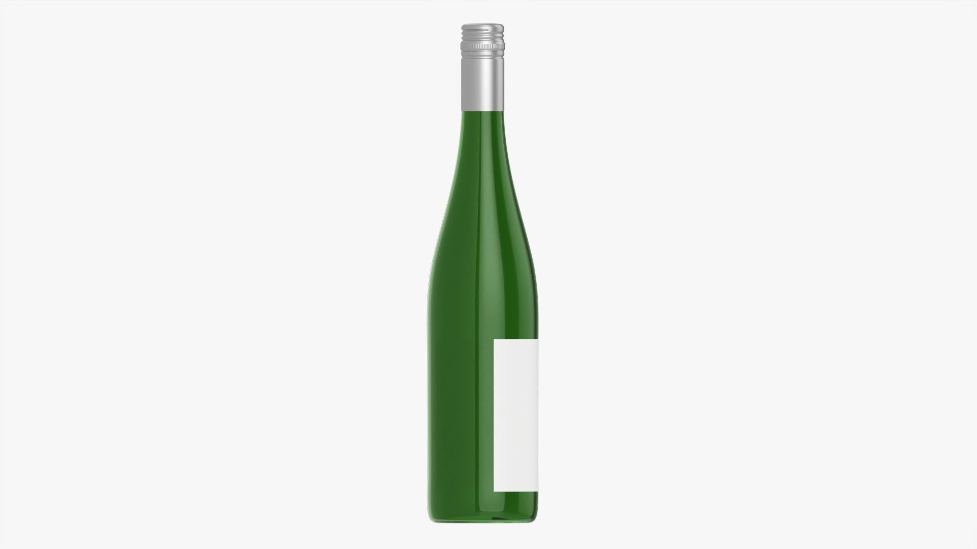 Wine bottle mockup 09 screw cap 3D model_4