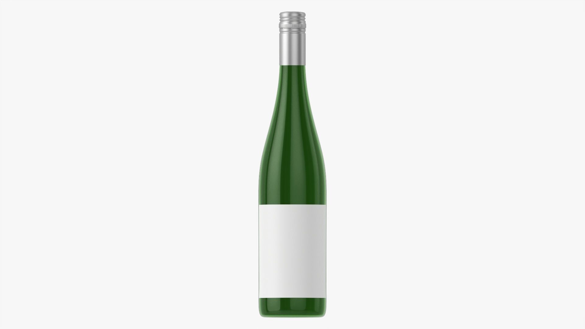 Wine bottle mockup 09 screw cap 3D model_3