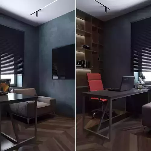 Workplace room 3D model