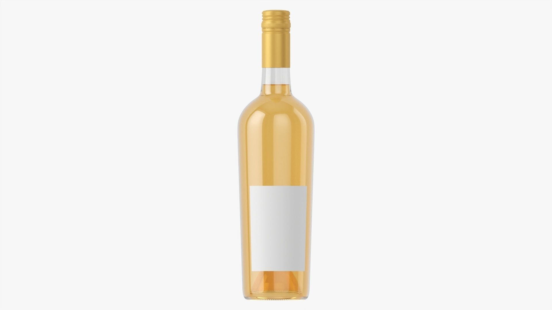 Wine bottle mockup 16 screw cap 3D model_3