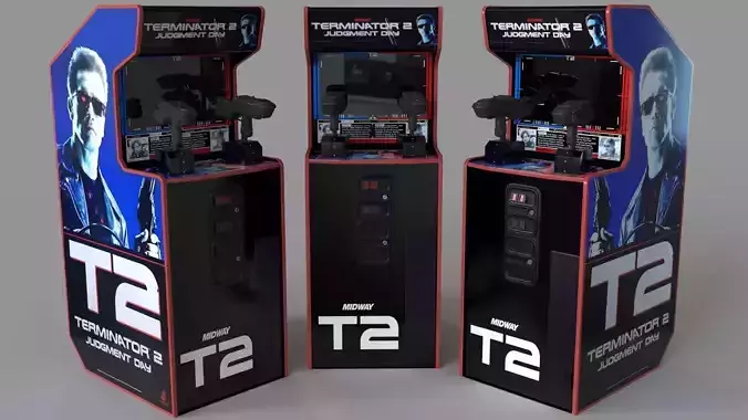 Terminator 2 Judgement Day Arcade Game 3D model