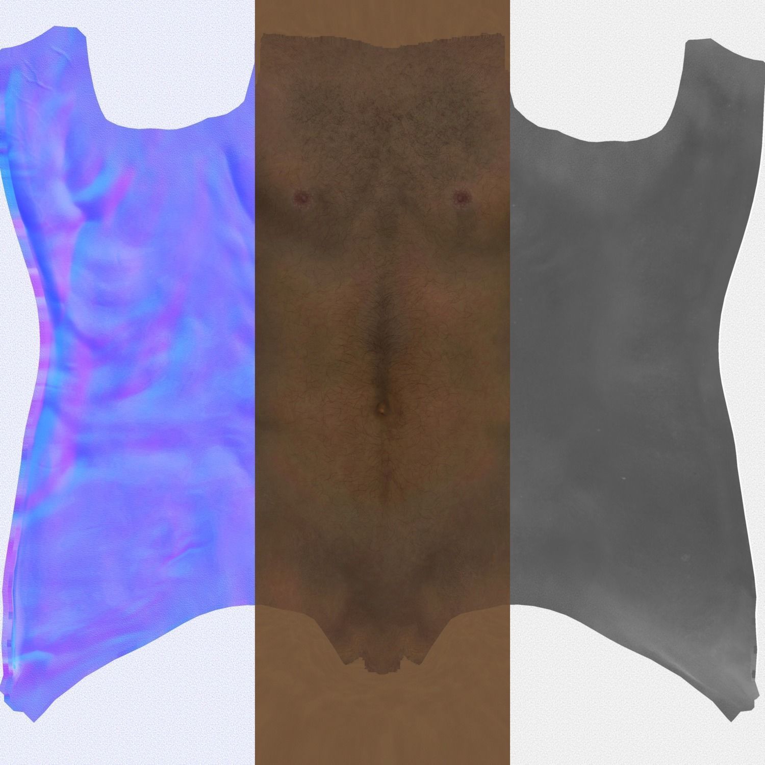 African Man Rigged Character 3D model_7