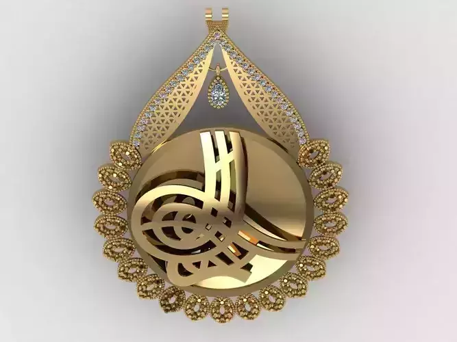 39 GOLD AND DIAMOND UNIQUE PENDANTS  3DM DETAILS