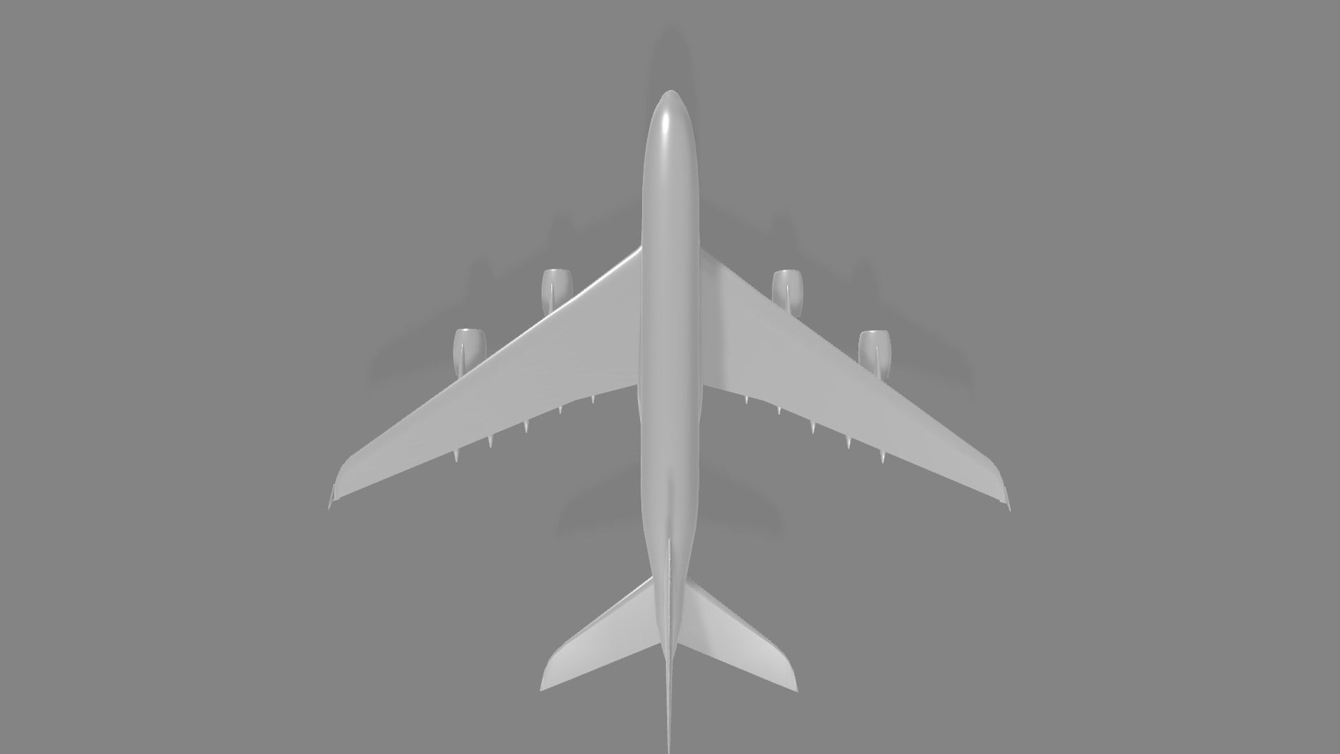 Airbus A380 Super-jumbo Free low-poly 3D model_4
