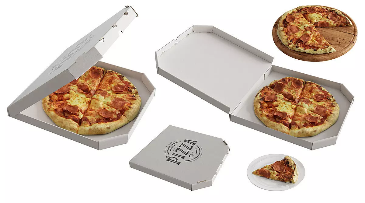 Pizza BLENDER 3D Model Cycles 3D model_0