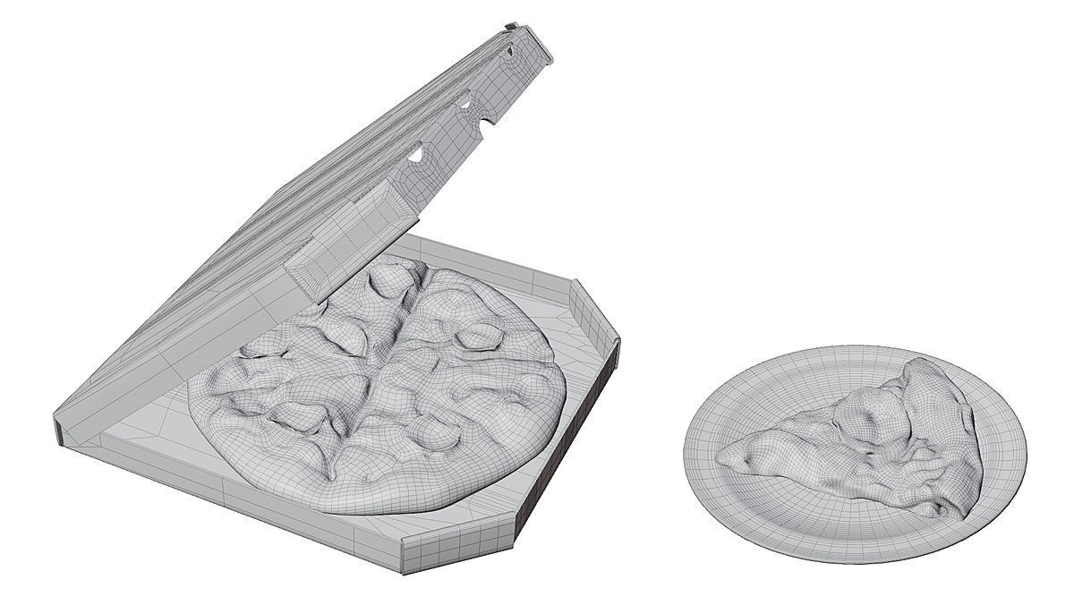 Pizza BLENDER 3D Model Cycles 3D model_3