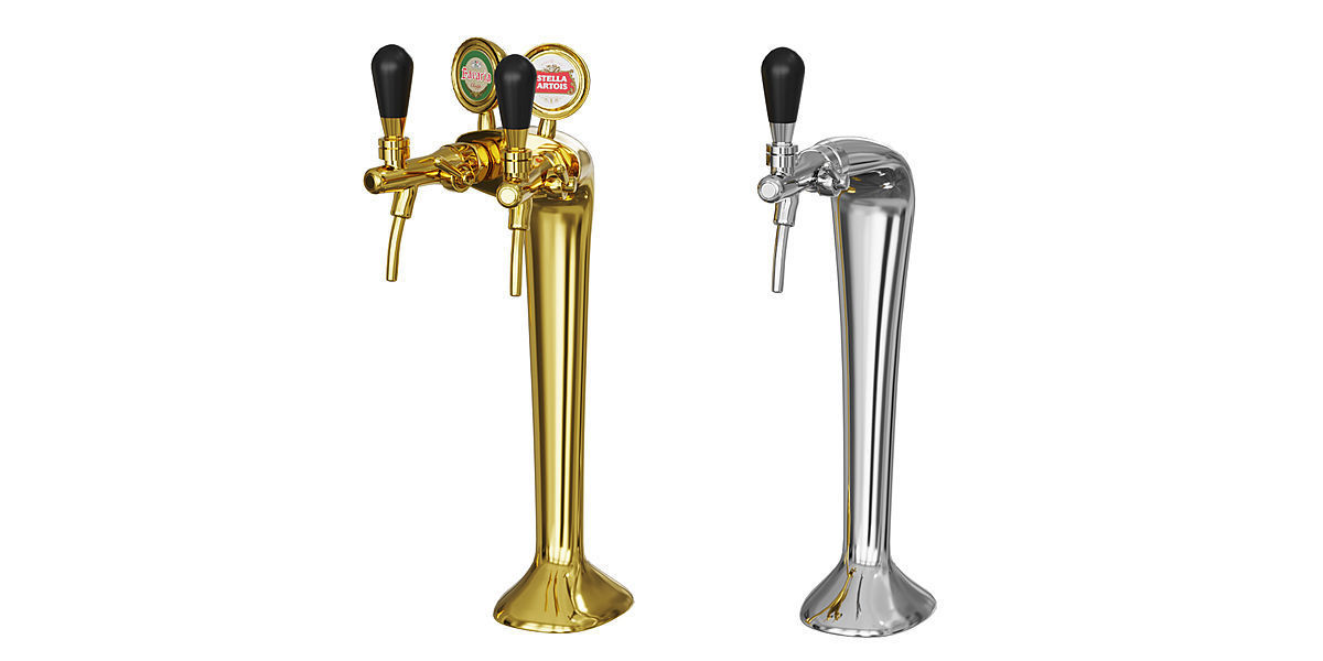 Beer Towers Metal BLENDER 3D Model Cycles 3D model_5