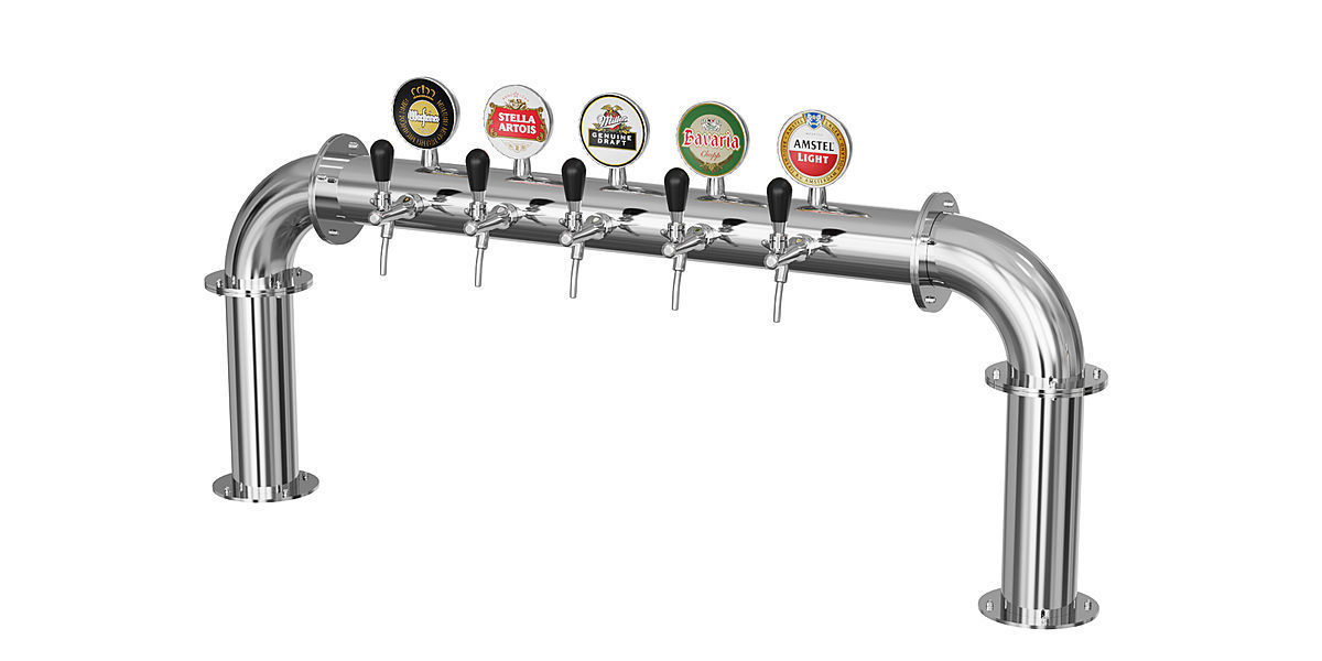 Beer Towers Metal BLENDER 3D Model Cycles 3D model_4