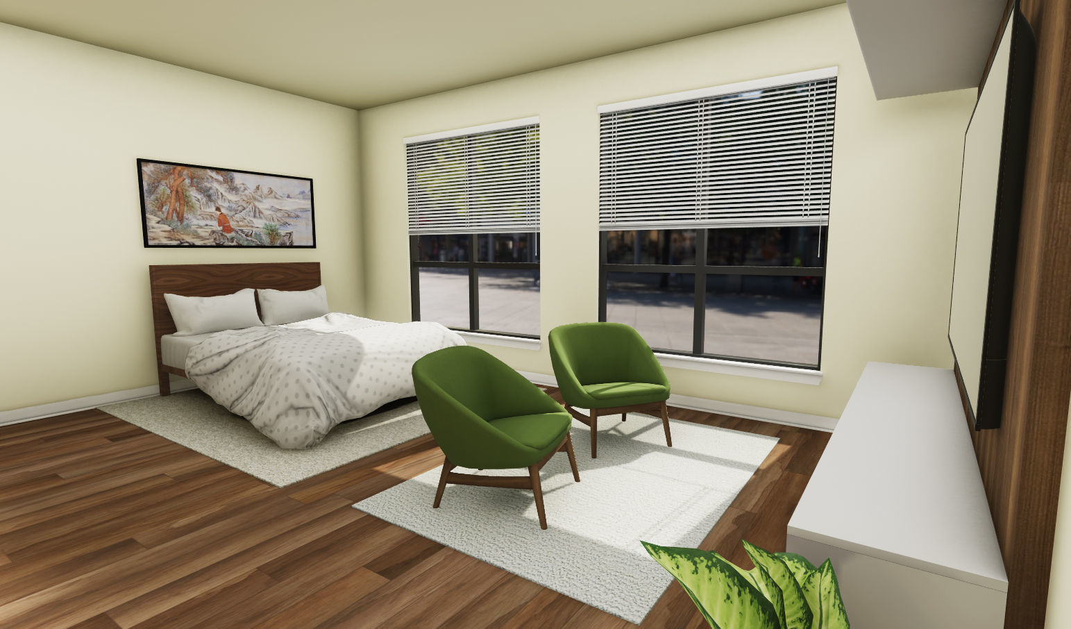 HQ Interior model Low-poly 3D model_2