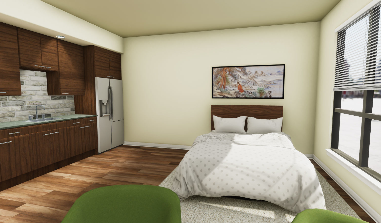 HQ Interior model Low-poly 3D model_1