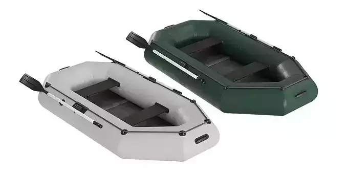 Inflatable Boat BLENDER 3D Model Cycles