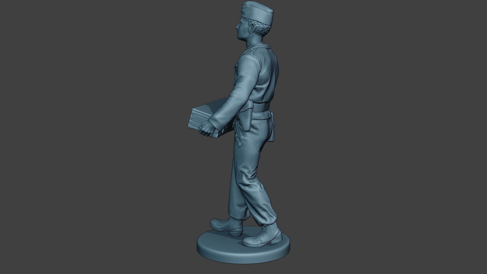 German Tank Crew unit ww2 Carring GTC1 3D print model_4