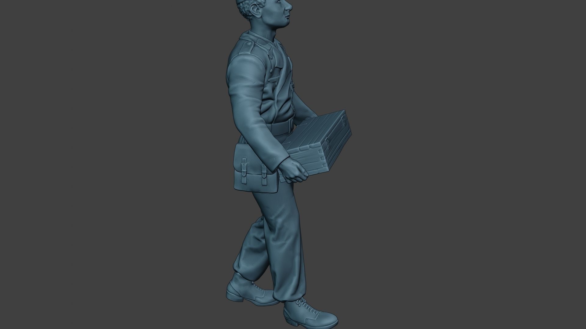 German Tank Crew unit ww2 Carring GTC1 3D print model_30