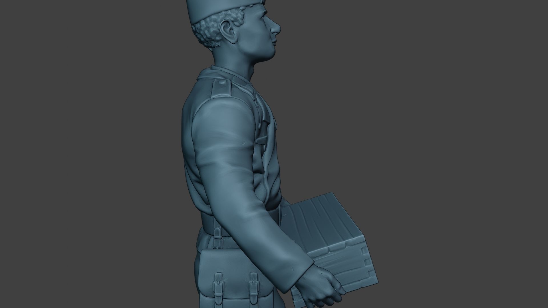 German Tank Crew unit ww2 Carring GTC1 3D print model_20