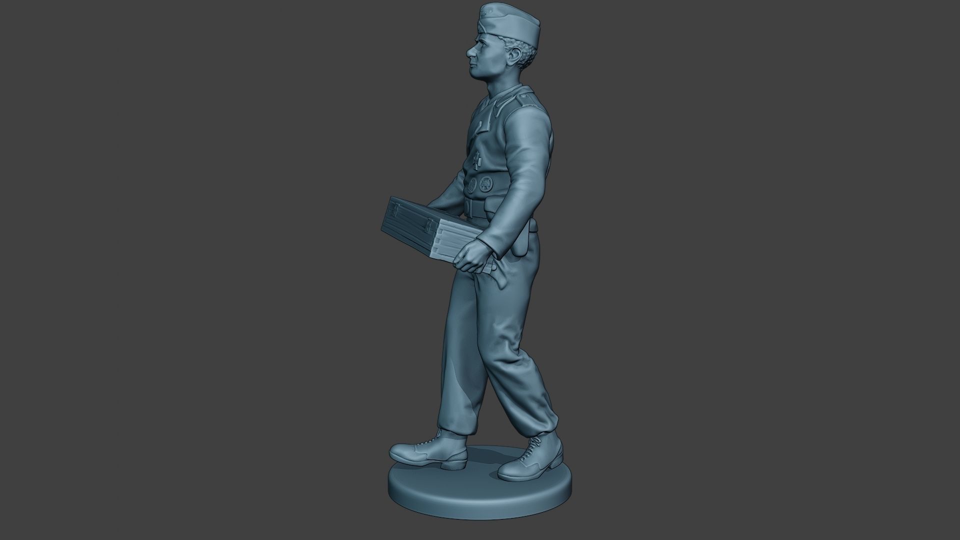 German Tank Crew unit ww2 Carring GTC1 3D print model_3