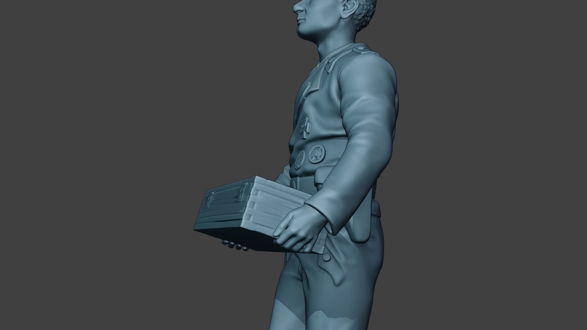 German Tank Crew unit ww2 Carring GTC1 3D print model_17