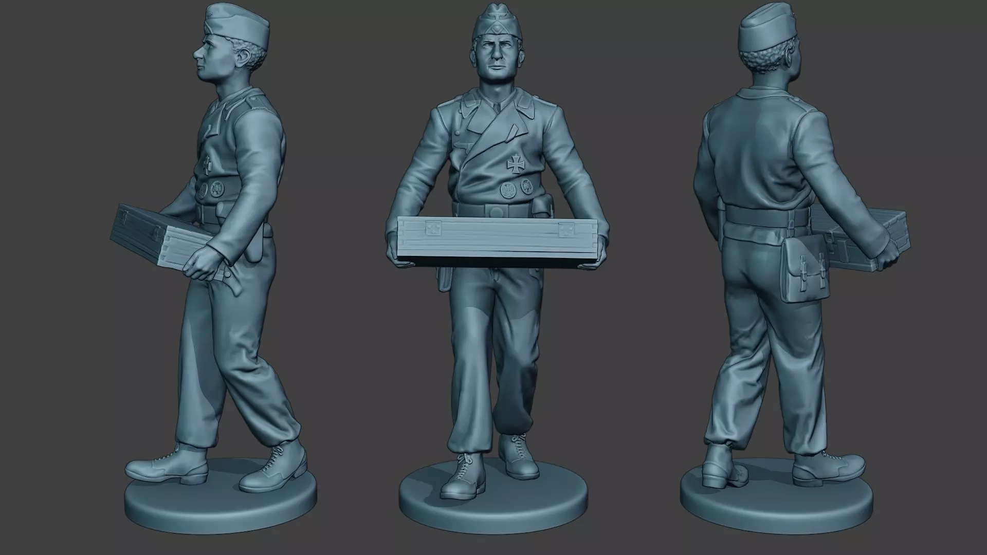 German Tank Crew unit ww2 Carring GTC1 3D print model_0