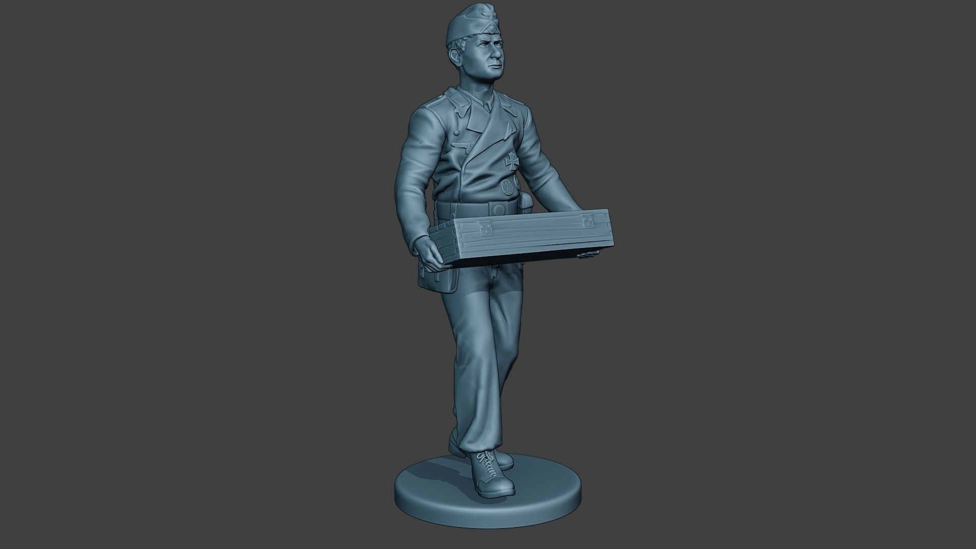 German Tank Crew unit ww2 Carring GTC1 3D print model_10