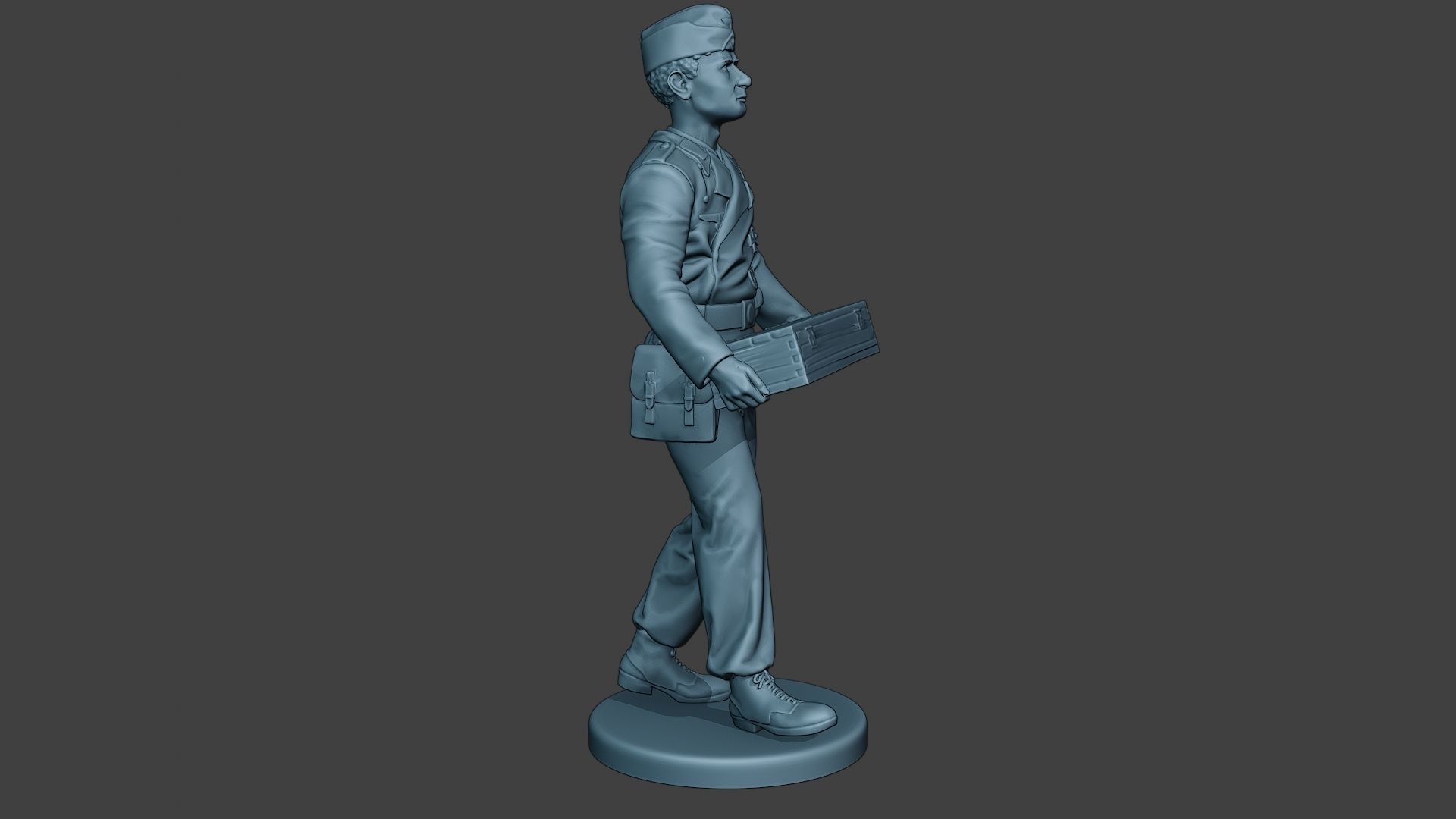 German Tank Crew unit ww2 Carring GTC1 3D print model_9