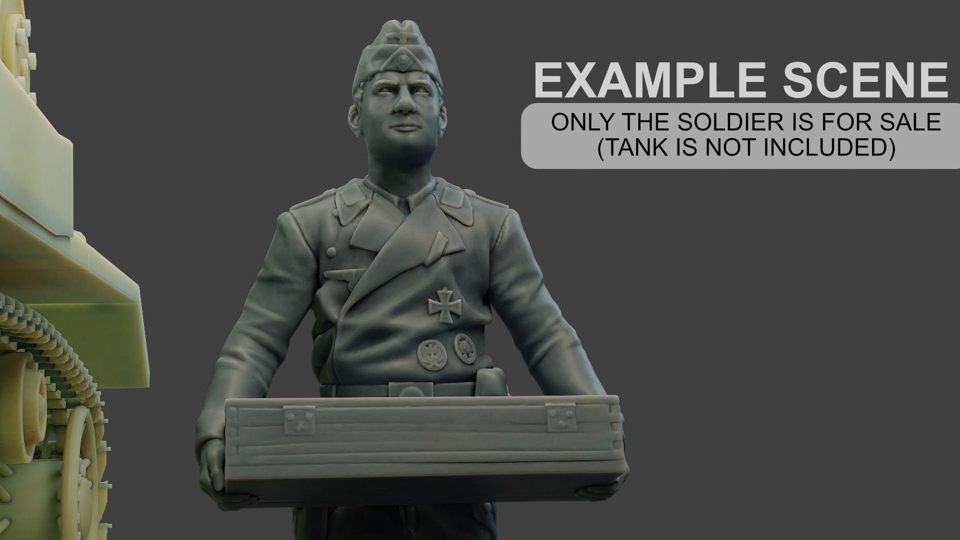 German Tank Crew unit ww2 Carring GTC1 3D print model_1
