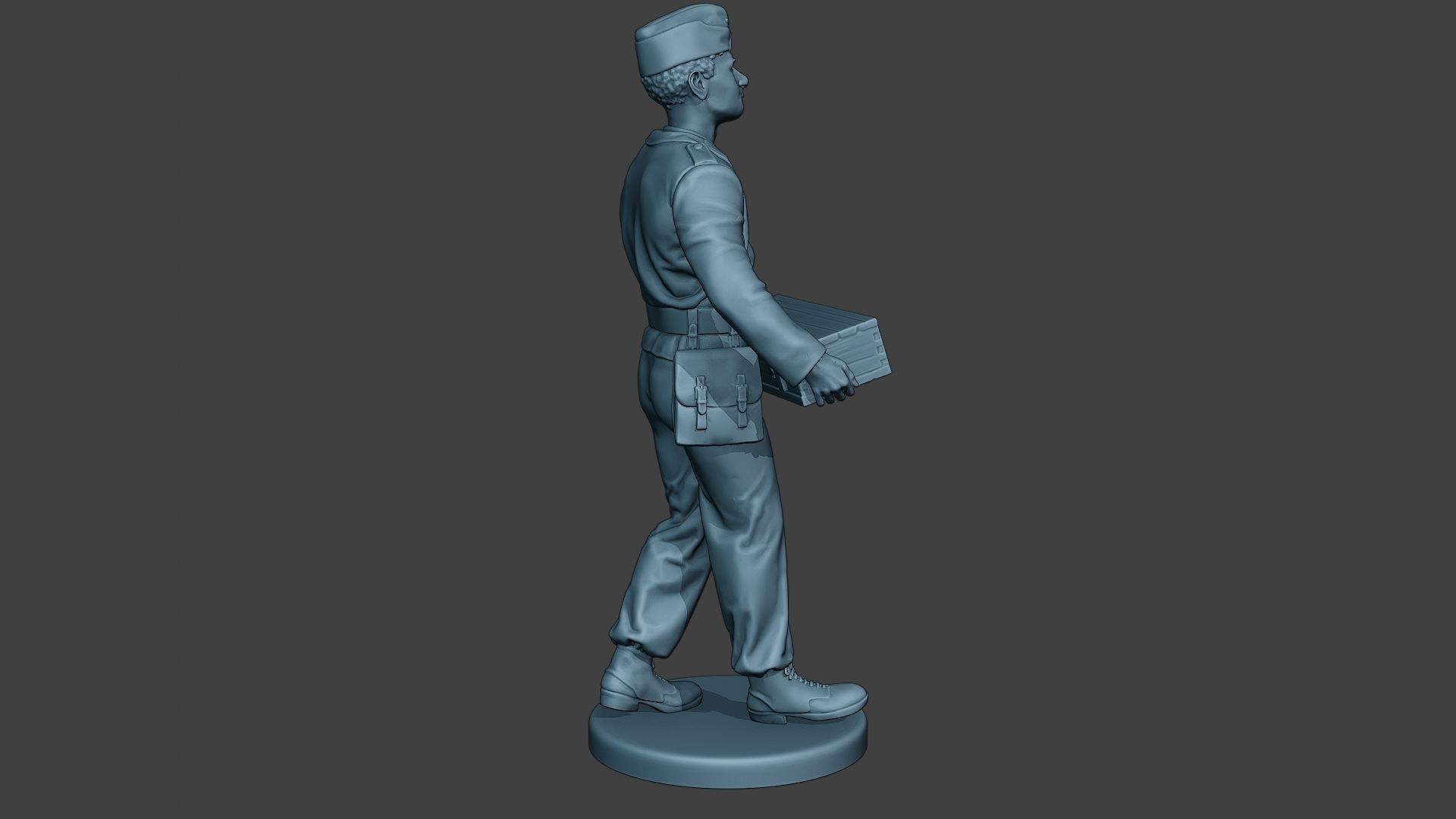 German Tank Crew unit ww2 Carring GTC1 3D print model_8