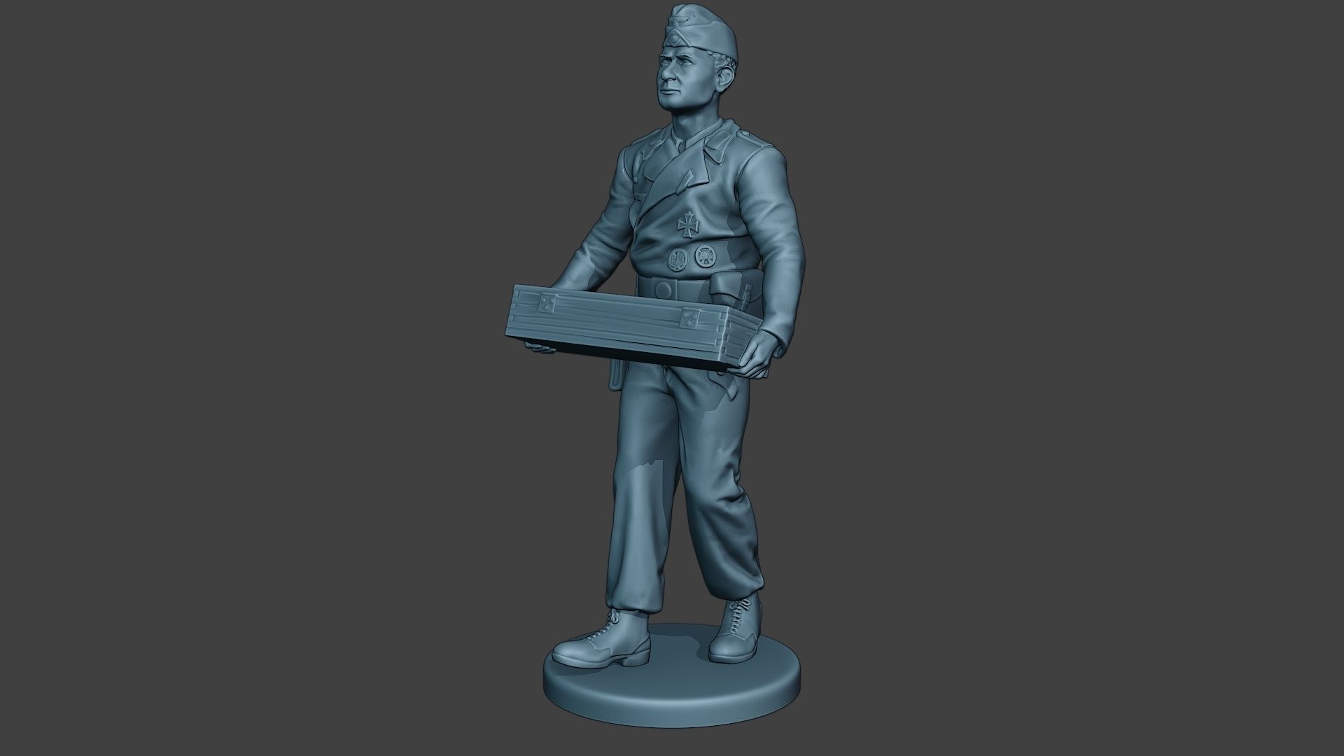 German Tank Crew unit ww2 Carring GTC1 3D print model_2