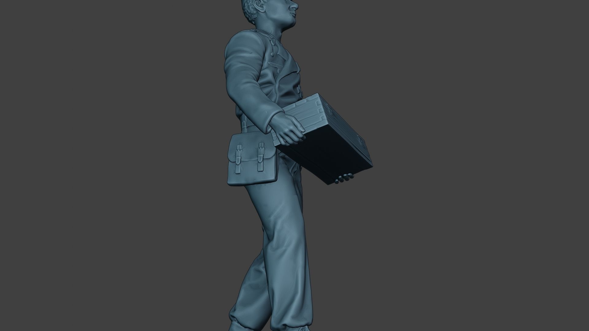 German Tank Crew unit ww2 Carring GTC1 3D print model_29