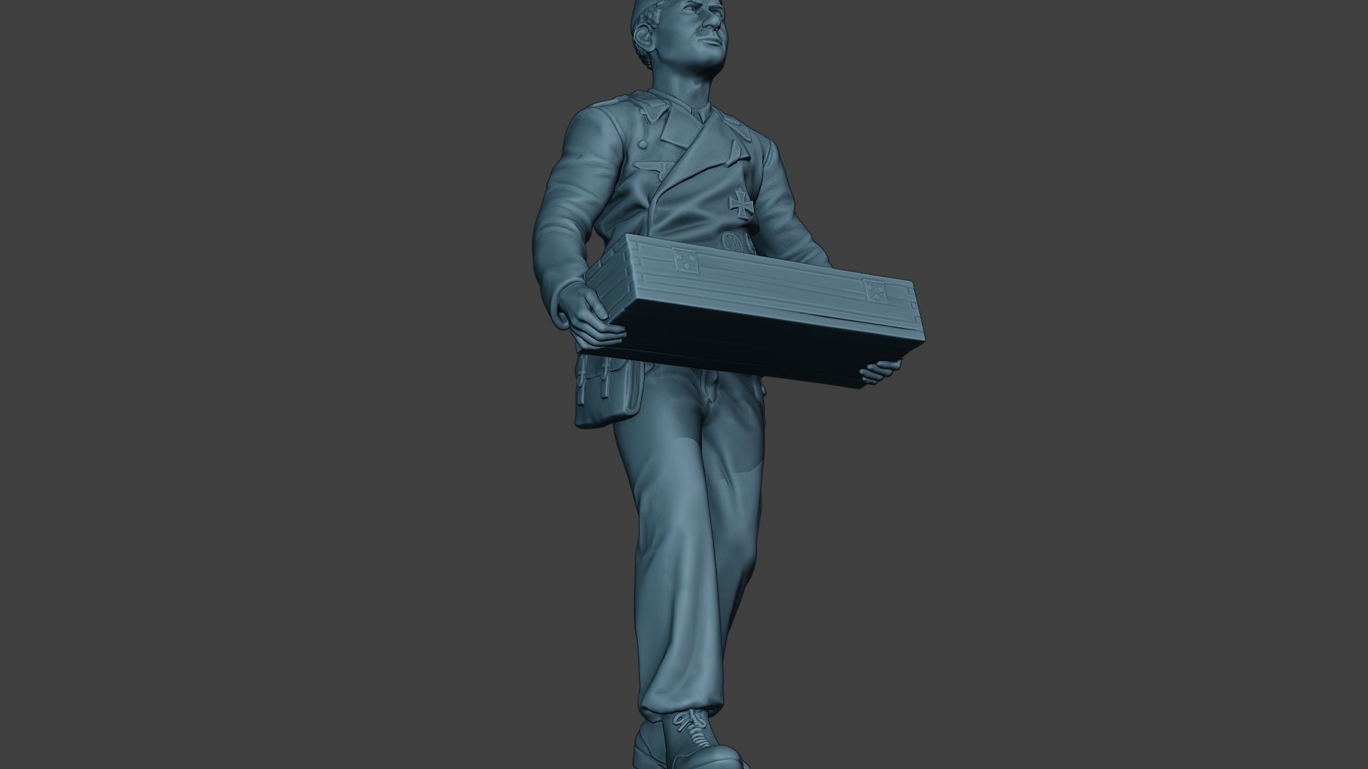 German Tank Crew unit ww2 Carring GTC1 3D print model_13