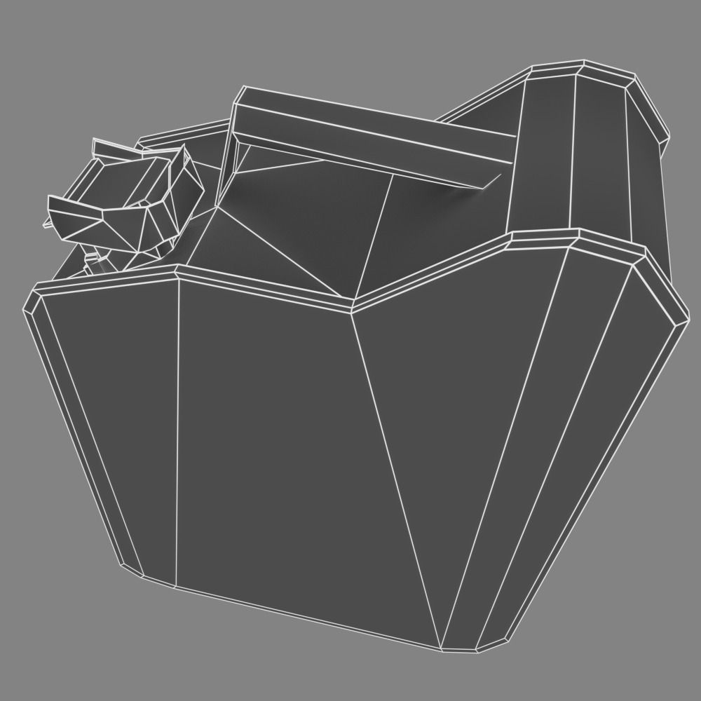 Canister - low poly gas can Low-poly 3D model_4