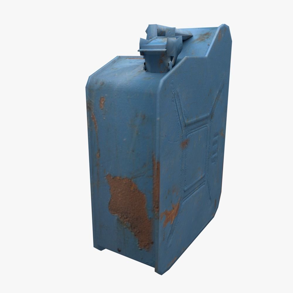Canister - low poly gas can Low-poly 3D model_1