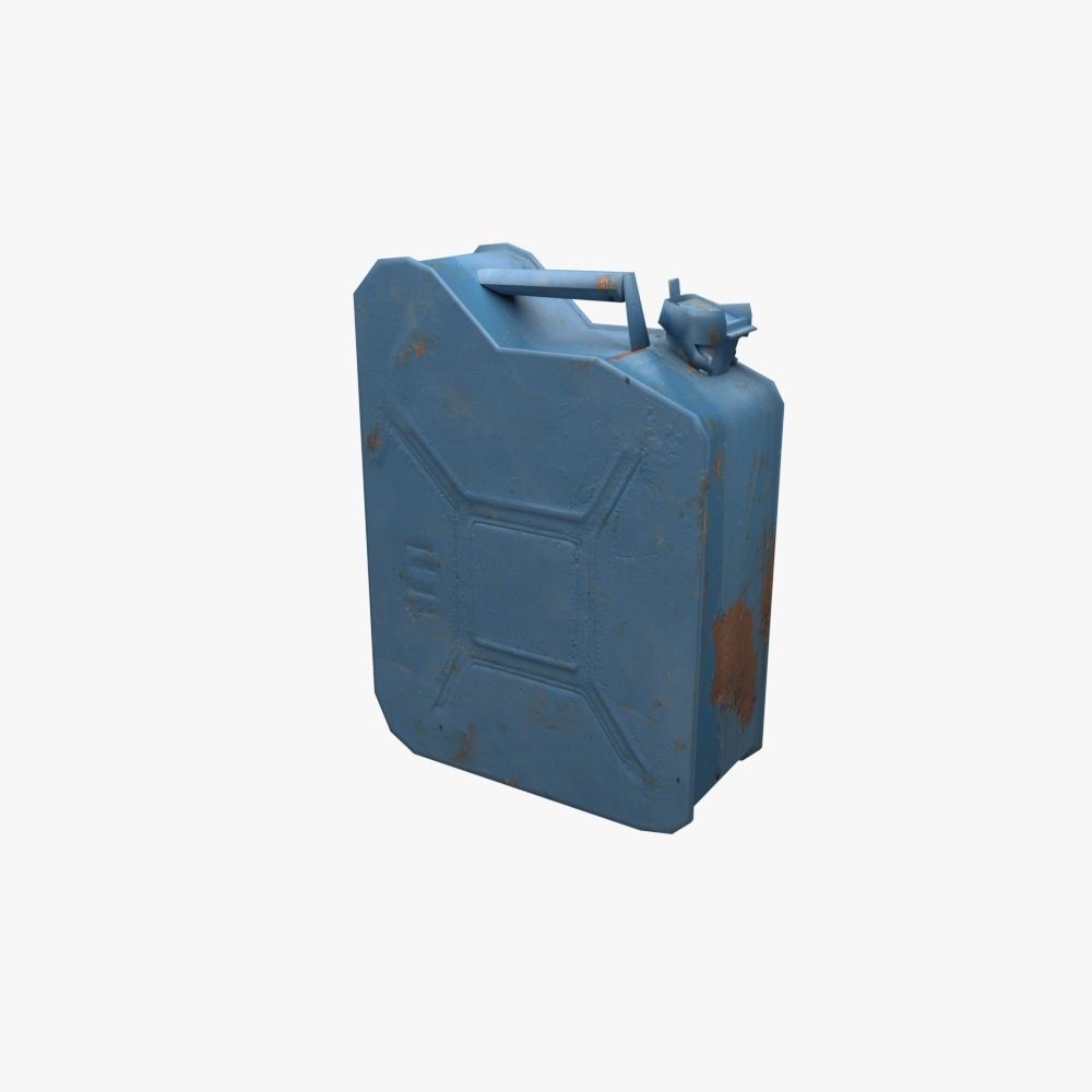 Canister - low poly gas can Low-poly 3D model_0