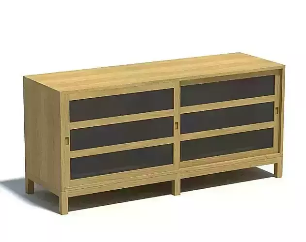 Wooden Dresser With Drawers