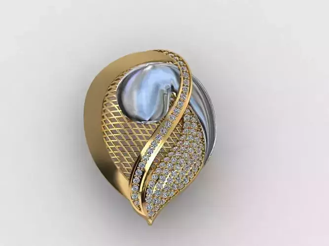 50 WOMEN PENDANTS IN GOLD AND DIAMOND 3DM DETALS