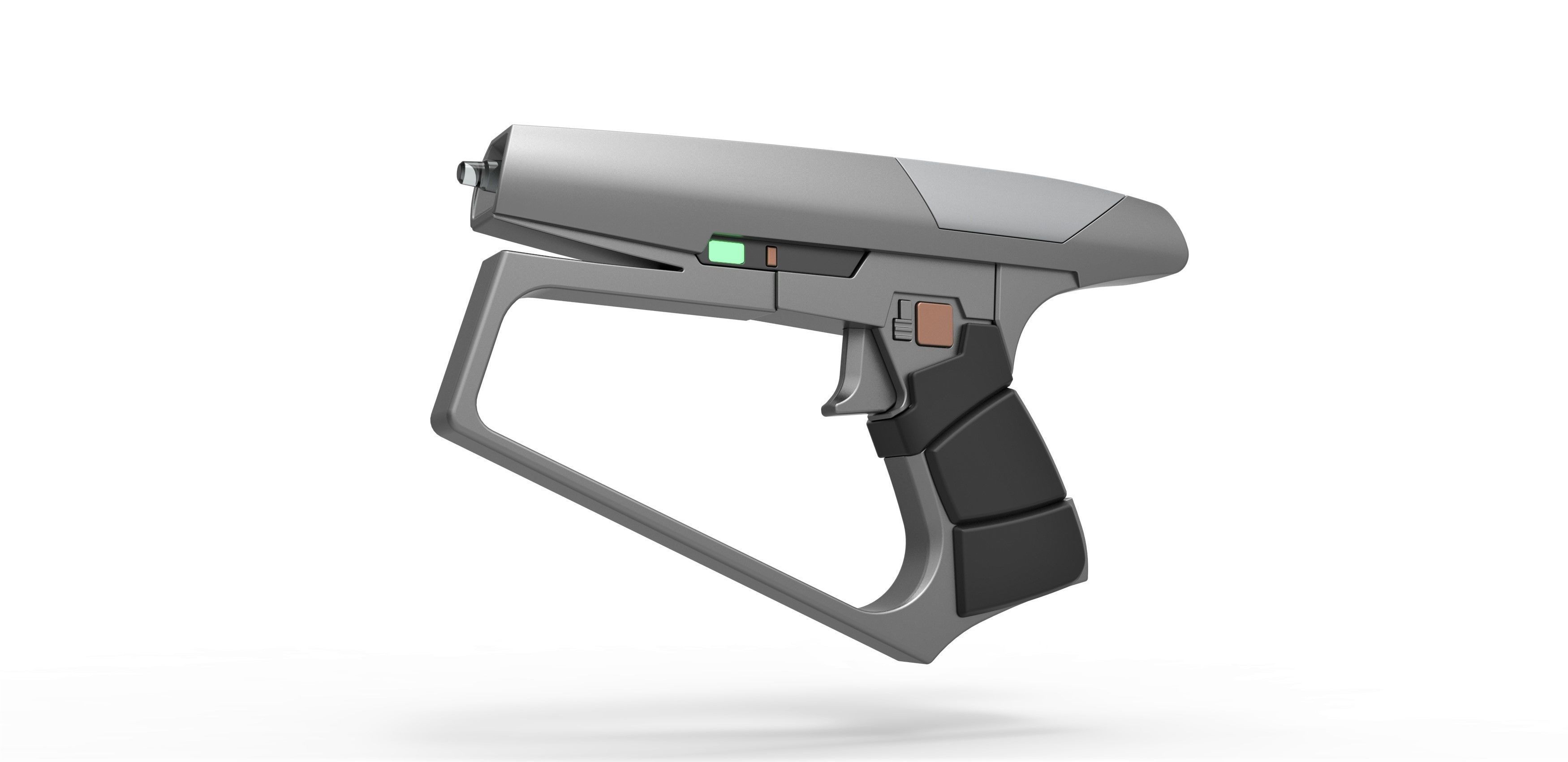 Maquis Blaster pistol from Star Trek Enterprise TV series 3D print model_2