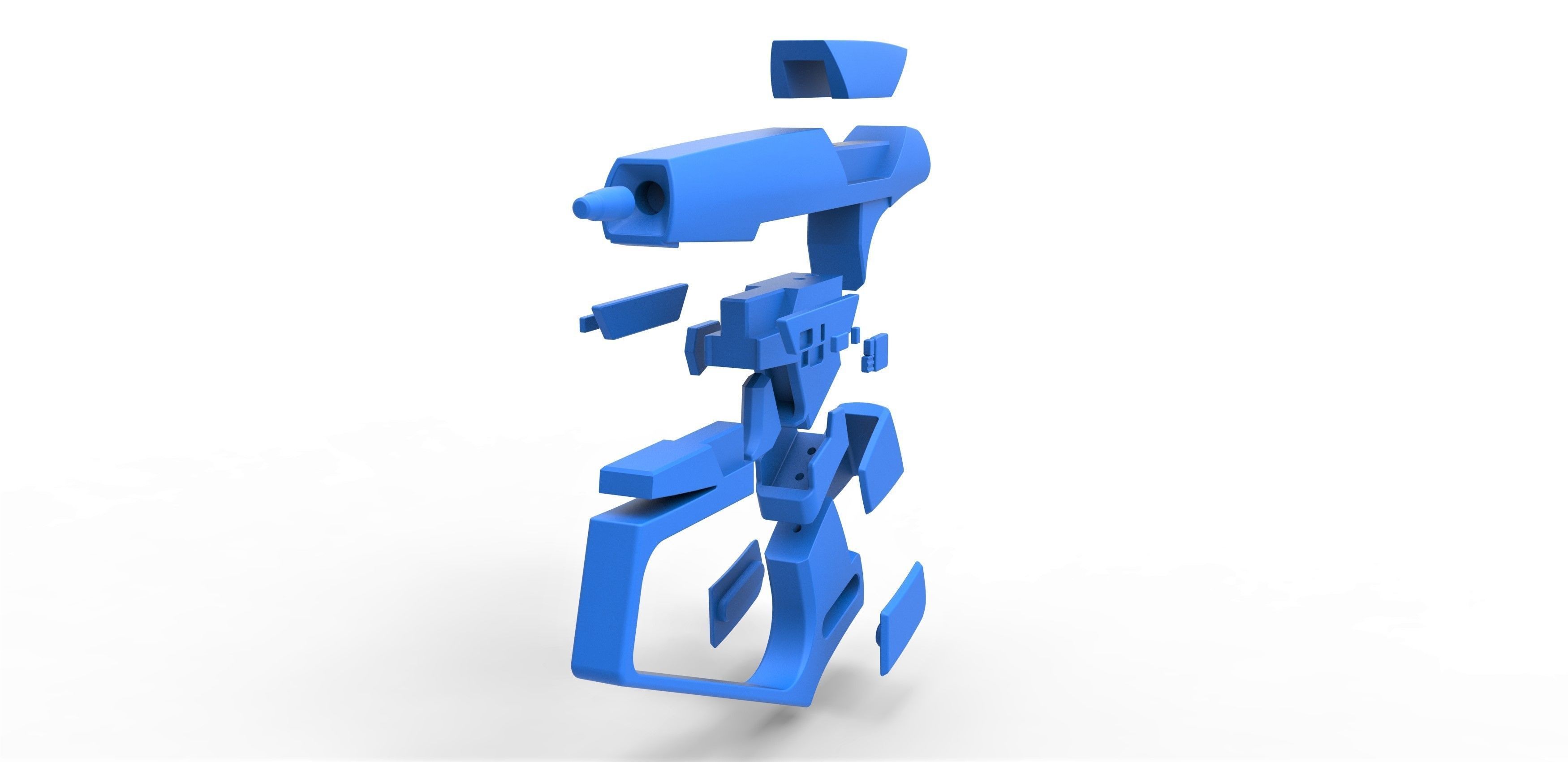 Maquis Blaster pistol from Star Trek Enterprise TV series 3D print model_27