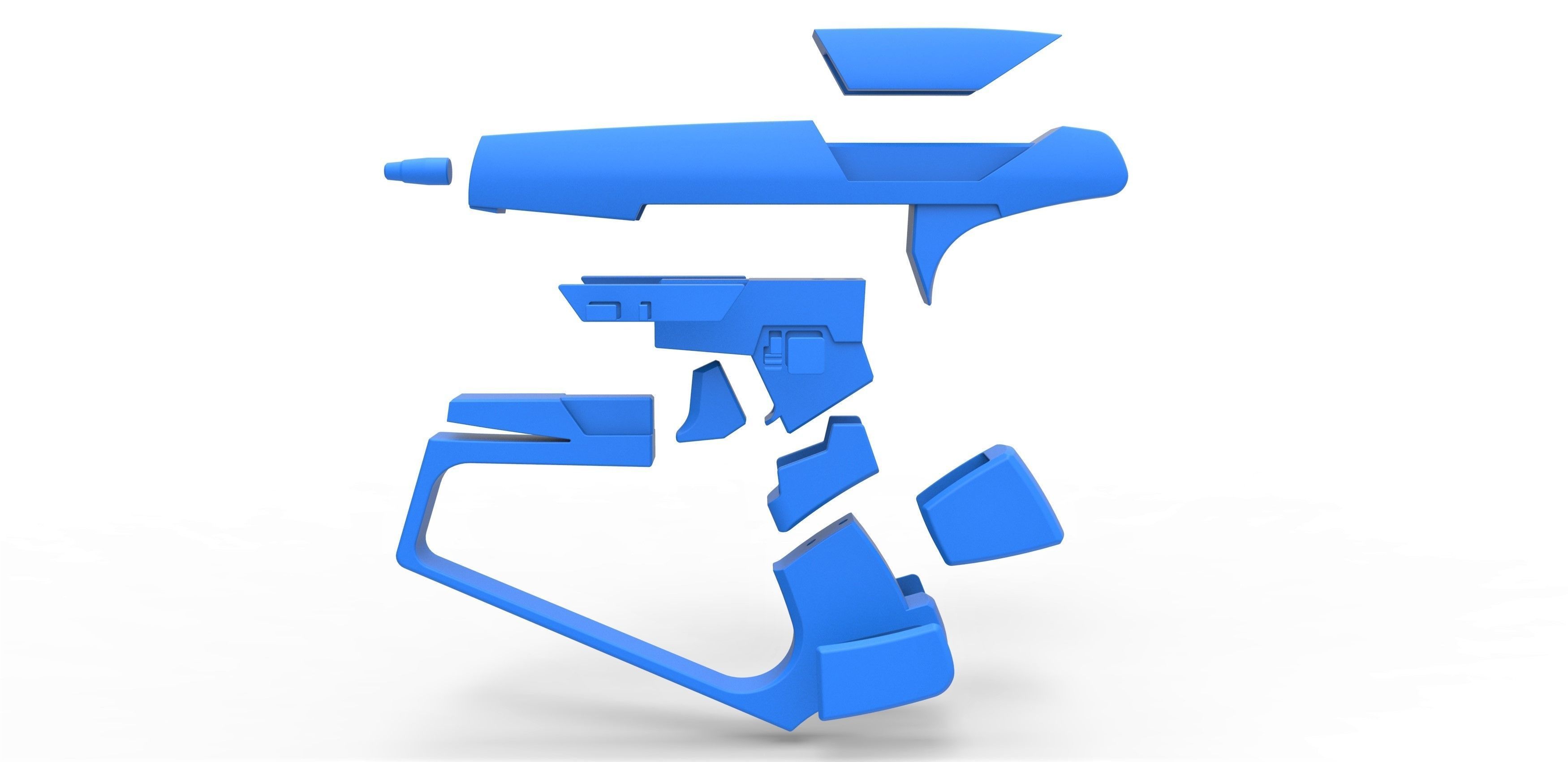 Maquis Blaster pistol from Star Trek Enterprise TV series 3D print model_28