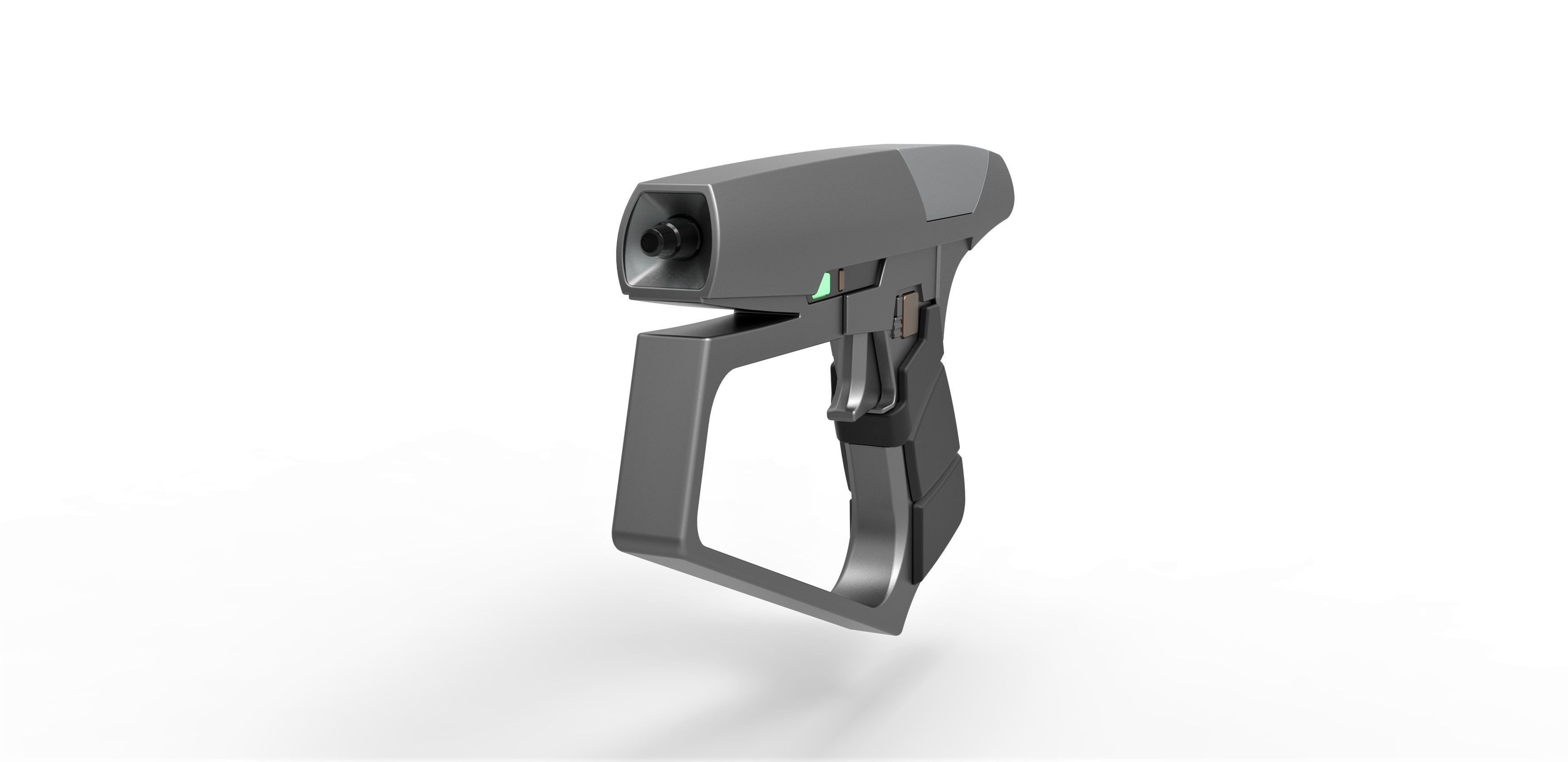 Maquis Blaster pistol from Star Trek Enterprise TV series 3D print model_3