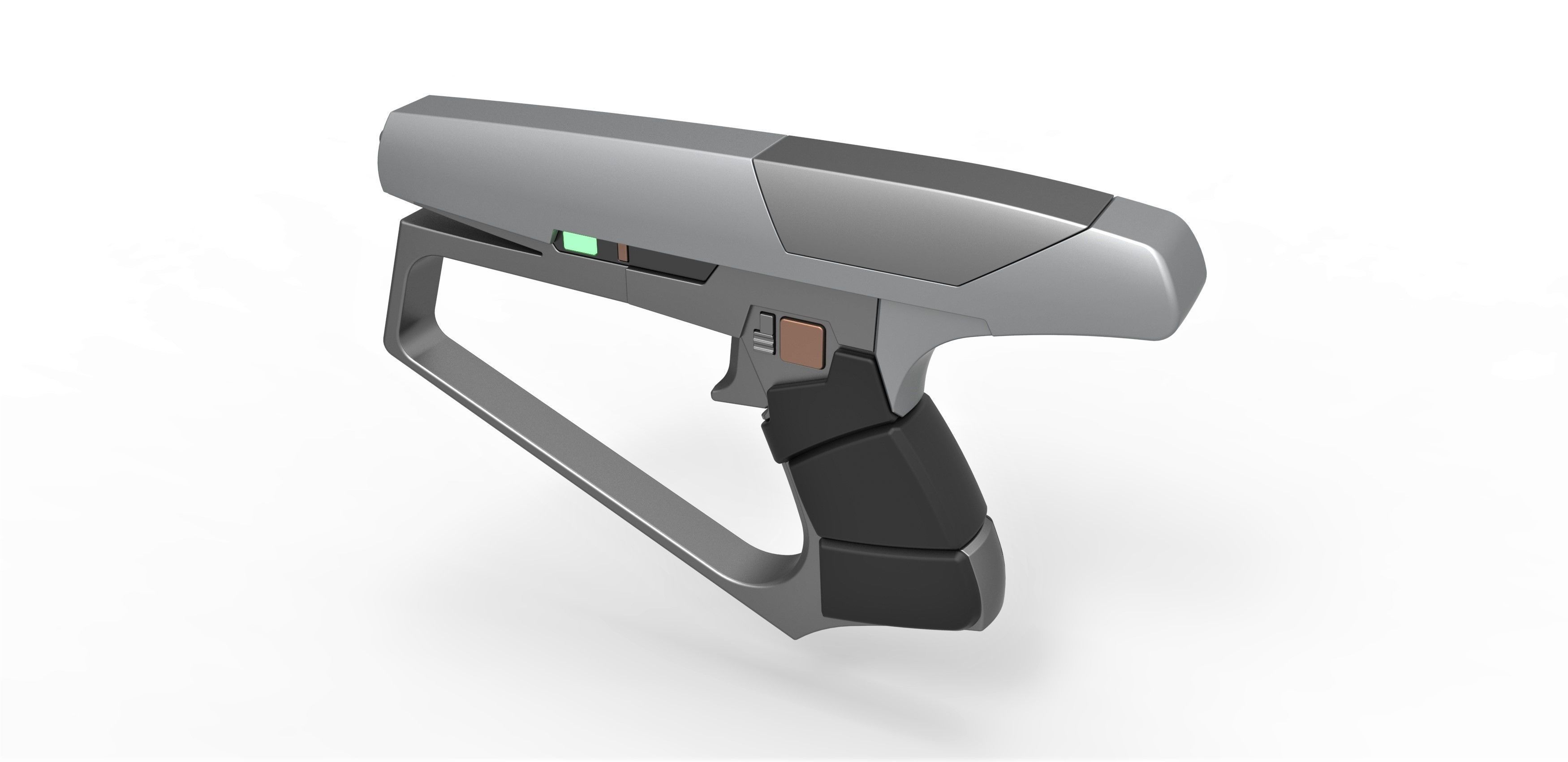 Maquis Blaster pistol from Star Trek Enterprise TV series 3D print model_9